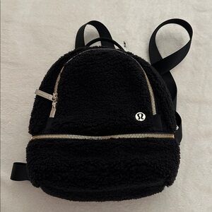 lululemon athletica Black Sherpa Backpack